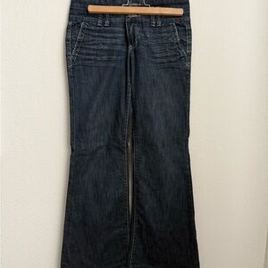 See Thru Soul Dark Blue Flare Jeans